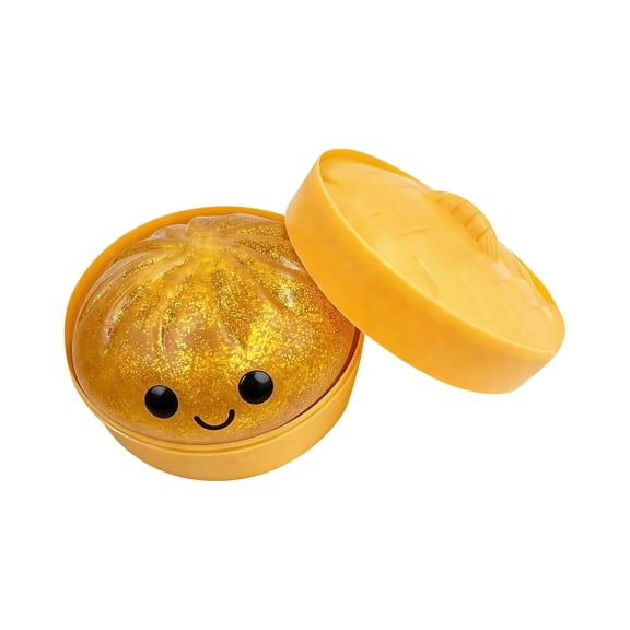 Handmade Sensory Squeeze Toy Kit, Premium Material Odorless Non-Toxic, Compact Lightweight Fidget Toy with Storage Case for Work & Gifting Gold