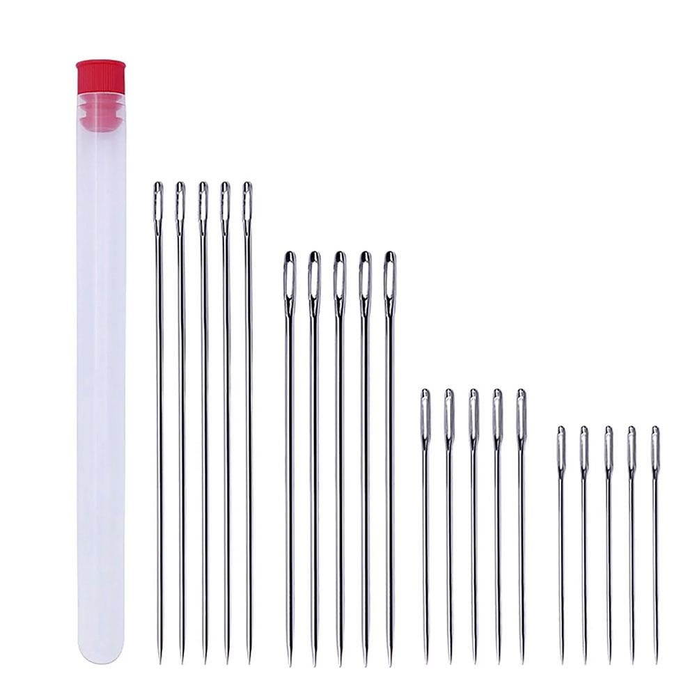6-Pack 12" Upholstery Needles – Long Straight Hand Sewing Needles With Large Eye For Leather, Canvas & Repair