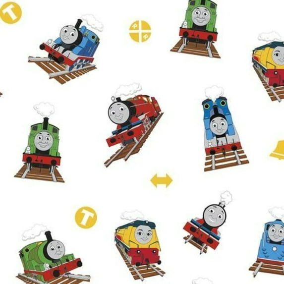 Handmade Sheets or Pillow Cover Thomas the Train White