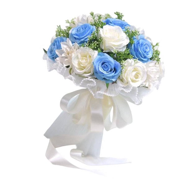 Handmade Silk Flower Bouquet Exquisite Wedding Bouquet Romantics Bouquet for Weddings Photoshoots and Decorations