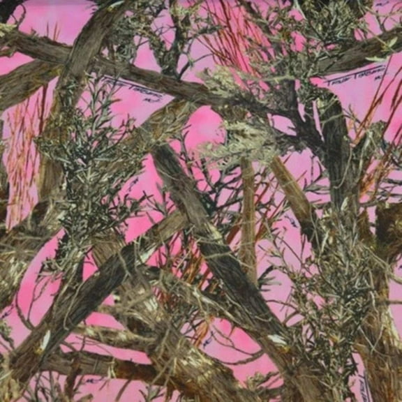 Handmade Single Layer 58"x 72" Fleece Throw Blanket "True Timber MC2 Pink