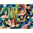 thumbnail image 1 of Handmade Single Layer Fleece 58"x 72" Throw Blanket "DC Wonder Woman Girl Power ”, 1 of 2