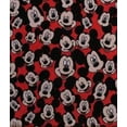 thumbnail image 1 of Handmade Single Layer Fleece 58"x 72" Throw Blanket "Mickey Mouse Head Toss ”, 1 of 2