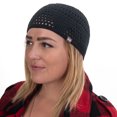 thumbnail image 1 of Handmade Skull Cap Beanie Kufi with Open Triangle Knit | Soft and Breathable Bamboo Cotton Crochet Streetwear Cap | Candid Signature, 1 of 1