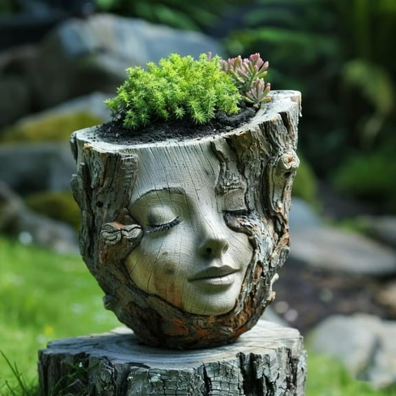 Handmade Flower Pot, Unique Artistic Planter for Balcony, Garden, Patio