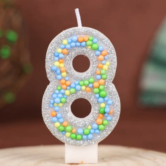 Handmade Small Ball Birthday Candles Numbers 0-9 - Eco-Friendly Non-Toxic Cake Topper Decorations for All Ages
