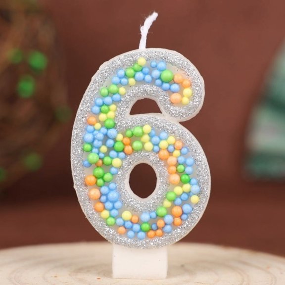 Handmade Small Ball Birthday Candles Numbers 0-9 - Eco-Friendly Non-Toxic Cake Topper Decorations for All Ages