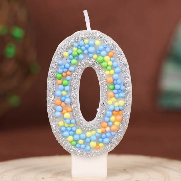 Handmade Small Ball Number Birthday Candles 0-9 - Eco-Friendly Non-Toxic Cake Topper Decorations for Kids and Adults