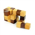 thumbnail image 1 of Handmade Snake Wooden Cube Puzzle Game for Adults Children Unique Gifts Item | 3D Brain Teaser | Nagina International, 1 of 6