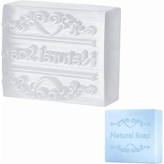 Handmade Soap Stamp Floral Natural Soap Acrylic Soap Stamp Letter Soap Chapter Embossing Stamp Mini Seal