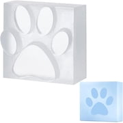 Handmade Soap Stamp Paw Print Acrylic Soap Stamp Letter Soap Chapter Embossing Stamp Mini Seal for Soap Clay Biscuits Gummies Arts Crafts Making Projects DIY Gift diy making