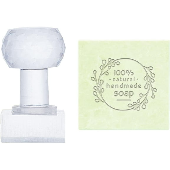 Handmade Soap Stamp Boho Face DIY Soap Embossing Stamp Natural Soap Stamp Soap Chapter with Handle for Handmade Soap Ceramics Envelope Invitation Cards Craft Making