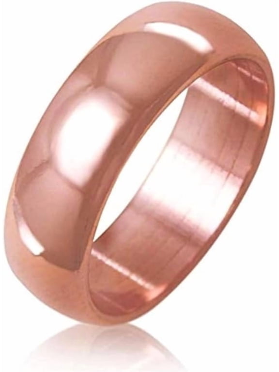 Handmade Solid Copper Ring for Women and Men Statement Band Jewelry Unique Gift Idea Adjustable Artisan Crafted size 8