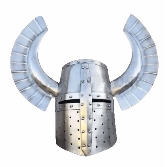 Handmade Solid Steel Medieval Templar Fantasy Warrior Helmet SCA LARP Knight