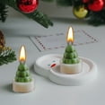 thumbnail image 1 of Handmade Soy Wax Christmas Candles Set of 2 - Christmas Tree Candles for Holiday Home Decor, Long-Lasting Burning Natural Scented Candles for Fireplace Mantel, Dining Table, Gift Giving, 1 of 7