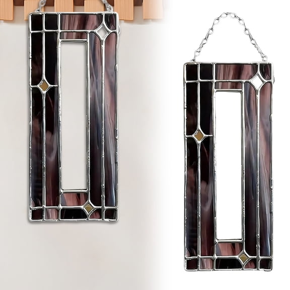 Handmade Stained Glass Photobooth Frame, Vertical Hanging Photo Booth Strip Frame, Handcrafted Art Frames for Photo Booth Strips, Unique Gift for Memory Display, Photo Strip Frame (2D Acrylic - C)