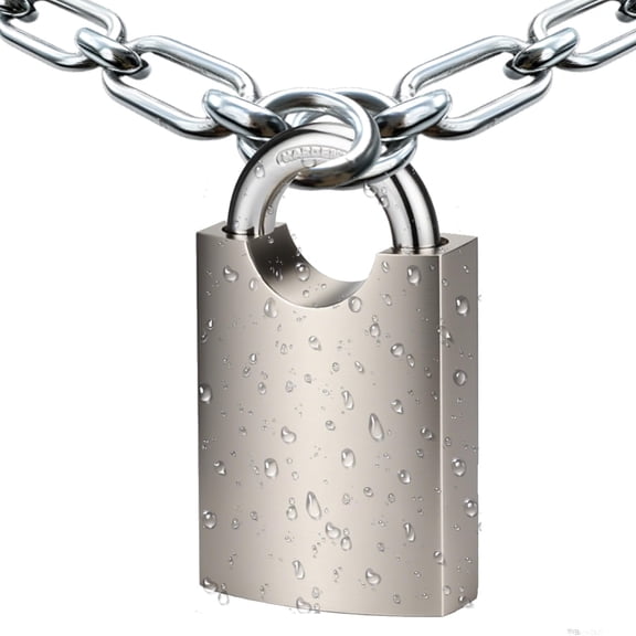 Handmade Stainless Steel Heavy Duty Padlock with 4 Key, Weatherproof and Rustproof, High Security Armoured Heavy Duty Lock for Shipping Container, Fence, Gate, Garden, Garages, Warehouse