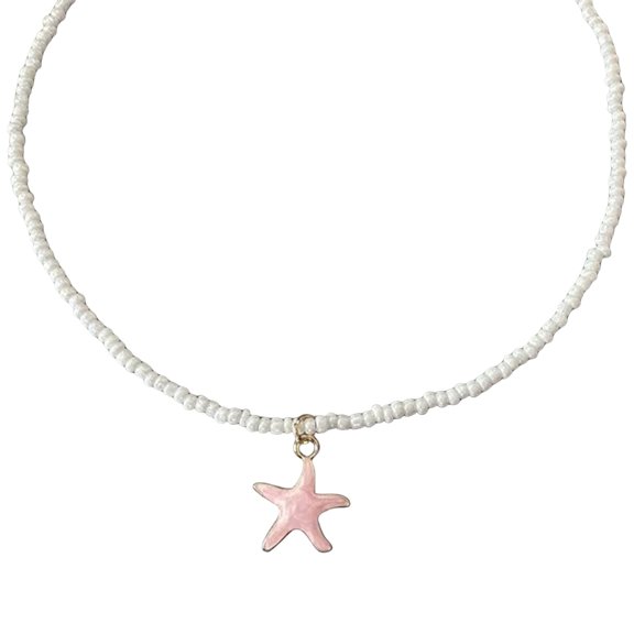 Handmade Starfish Short Necklace with Colorful Beads Ideal for Women and Fashion Enthusiasts Seek Unique Styles