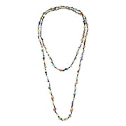 Handmade Statement Colorful Cats Eye Stone Multi-Wear Boho Inspired Necklace