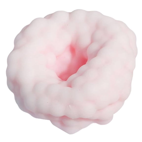 Handmade Stress Ball Maker Kit - Slow Rebound Sensory Squeeze Balls for Anxiety Relief & Focus - Sand Filled Crunchy Squishy Balls for Adults & Teen- Portable Desktop Stress Relief Toys(Pink)