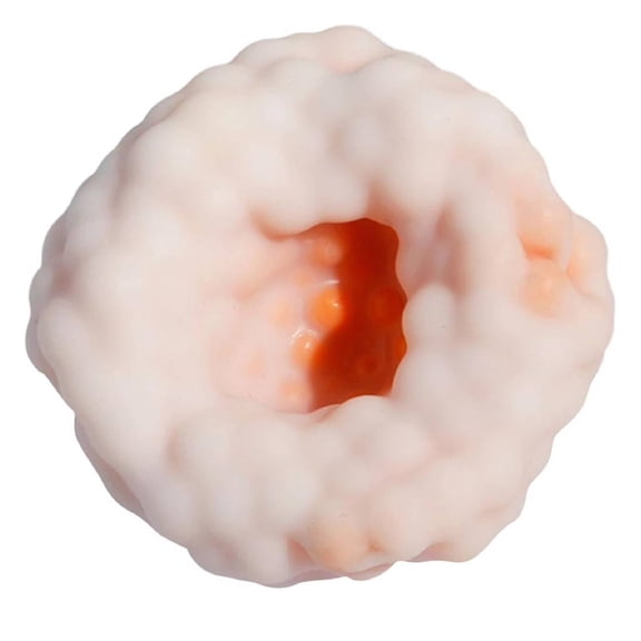 Handmade Stress Ball Maker Kit - Slow Rebound Sensory Squeeze Balls for Anxiety Relief & Focus - Sand Filled Crunchy Squishy Balls for Adults & Teen- Portable Desktop Stress Relief Toys(Orange)