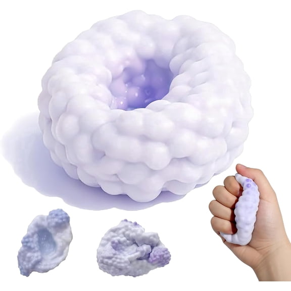 Handmade Stress Ball Maker, Sand Crunchy Squishy Stress Ball, Ice Skin Slow Rebound Sensory Squeeze Balls, Soft Moldable Fidget Sensory Toys for Anxiety Relief