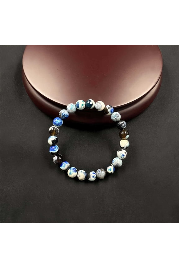 Handmade Stretch Gemstone Bracelet - 6.5 Inch Unisex Bead Bracelet with 6mm Healing Stones - Chakra Balancing Yoga Jewelry for Relaxation & Spiritual Wellness (6 Pack Assorted Colors)