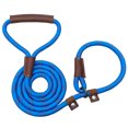 thumbnail image 1 of Handmade Strong Heavy Duty Rope No Pull Training Lead Leashes with Durable Leather Handles,Reflective Dog Training Lead for Large Medium and Small Dogs, 1 of 8