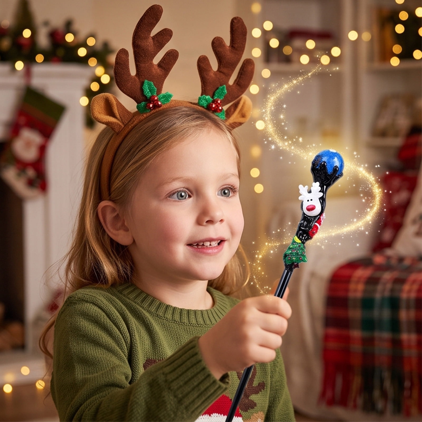 Handmade Style Wand - Blue silicone seasonal prop is flexible and ...