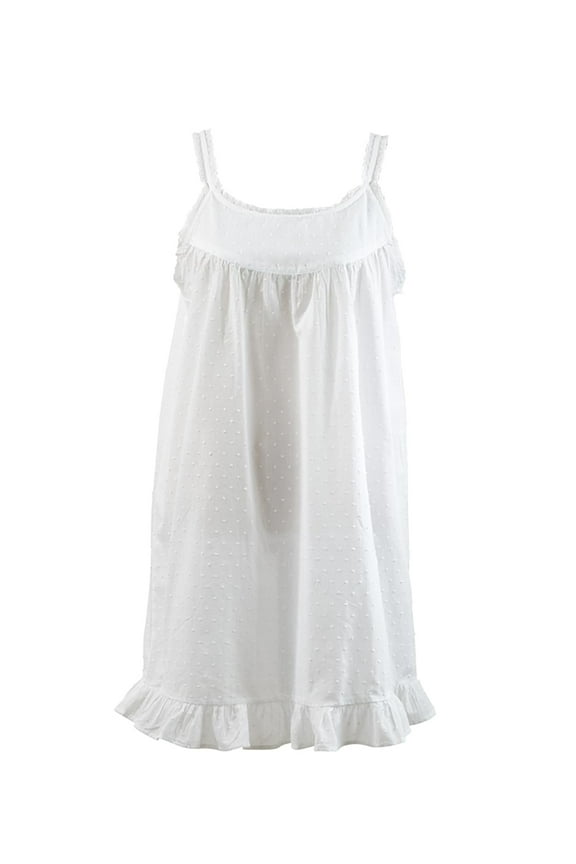 Handmade Swiss Dot Night Dress Women's Nightdress (XS)