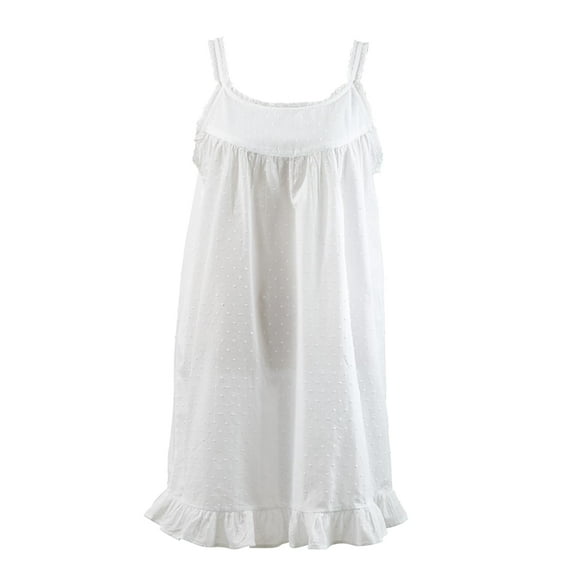 Handmade Swiss Dot Nightdress Women's Nightdress (XL)