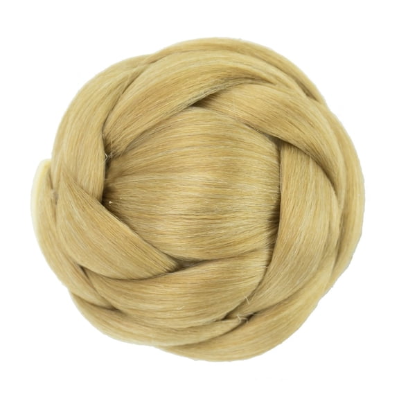 Handmade Synthetic Hair Braided Chignon Bun - Perfect for Weddings, Parties, and Daily Use