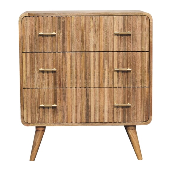 Handmade T-bar Chest in Oak Finish / Bedroom Storage Solution