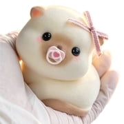 Handmade Taba Squishy Cat Toy, Squishy Realistic Kitty, Soft Silicone Mochi Fidget Toy, Cute Stress Relief Gift(Siamese)
