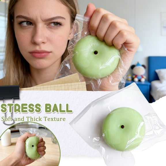 Handmade Taba Squishy Green Apple Squishies,Squishy Toys Fidget toys Simulated Apple Squeeze Toys, Stress Relief Fidget Toys Novelty Things, Cute Soft Birthday Present for Relaxation(greener)