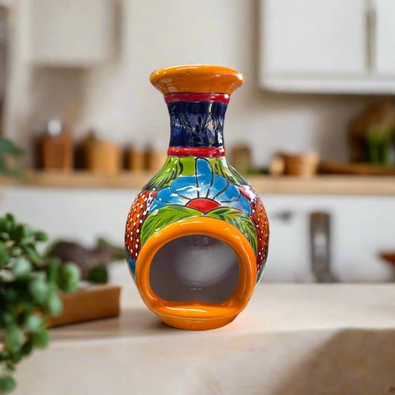 Handmade Talavera Chimney | Vibrant Mexican Ceramic Decor