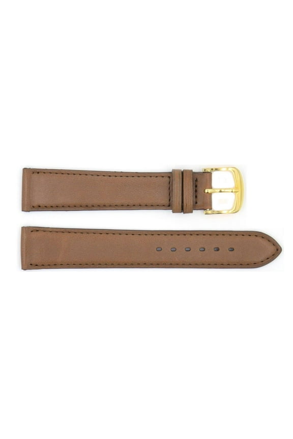 Handmade Tan Genuine Smooth Leather 17mm Watch Strap