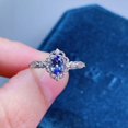 thumbnail image 1 of Handmade Tanzanite Ring, Natural Tanzanite Ring, Genuine Sterling Silver Ring, December Birthstone Ring, Ring Gift For Her, 1 of 4