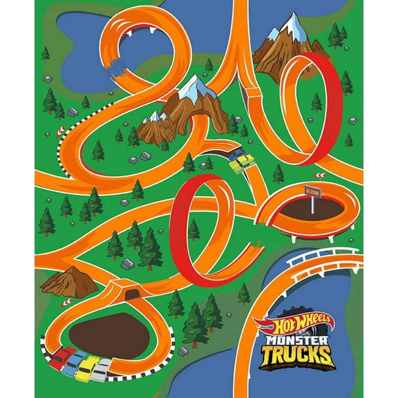 Handmade Tapestry "Hot Wheels Monster Trucks Canvas