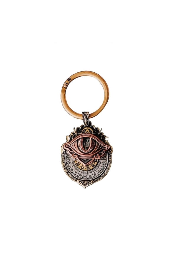 Handmade Tarot prescience Pendant: Combine to Cosmic Wisdom , Tarots Pendants Rotation, All-Seeing Eye Necklace, Large Amount Lovers Charms, Omniscient Eye Jewelry for Women Man
