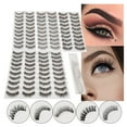 thumbnail image 1 of Handmade Thick False Eyelashes Set - 50 Pairs in Various Styles for Stunning Lashes, 1 of 9