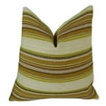 thumbnail image 1 of Handmade Throw Pillow - Cream - Green & Brown, 1 of 1