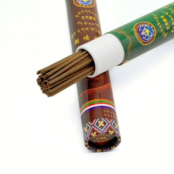 Handmade Tibetan Incense sticks from Nimu County Tibet 2 Boxes Set 80 Sticks Total 9in Each 30 Min Burn Time Natural Herbal Aroma for Meditation Relaxation Home