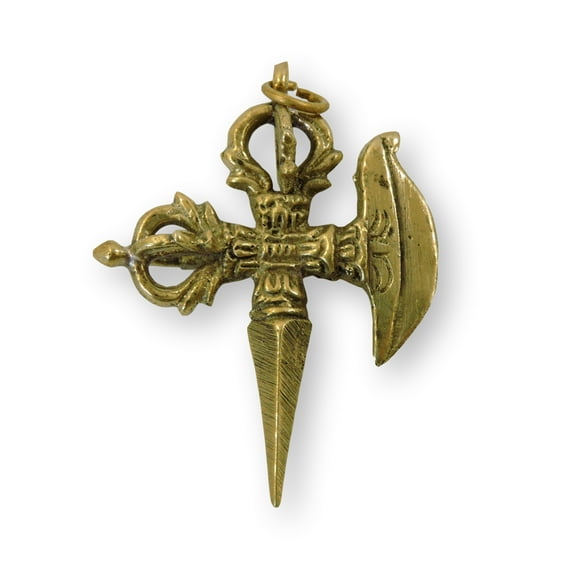 Handmade Tibetan Phurba (Digug) Pendant From Nepal (Driguk Phurba)