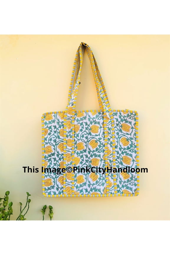 Handmade Tote Bag, Indian Making Quilted Tote Bags