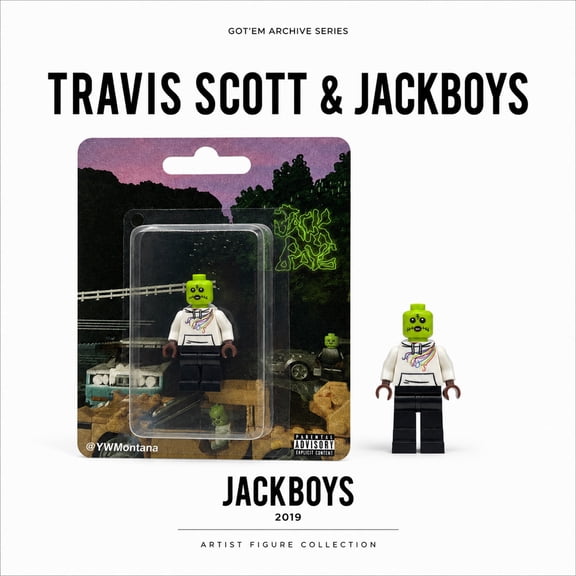 Handmade Travis Scott | Jackboys Concept EraInspired Custom Mini Brick Figure