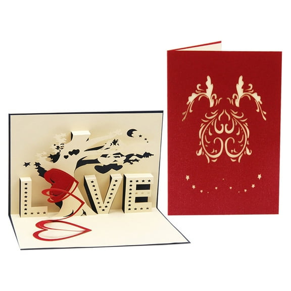 Handmade Tree Design Greeting Card for with Heartfelt Message and Paper Craftsmanship