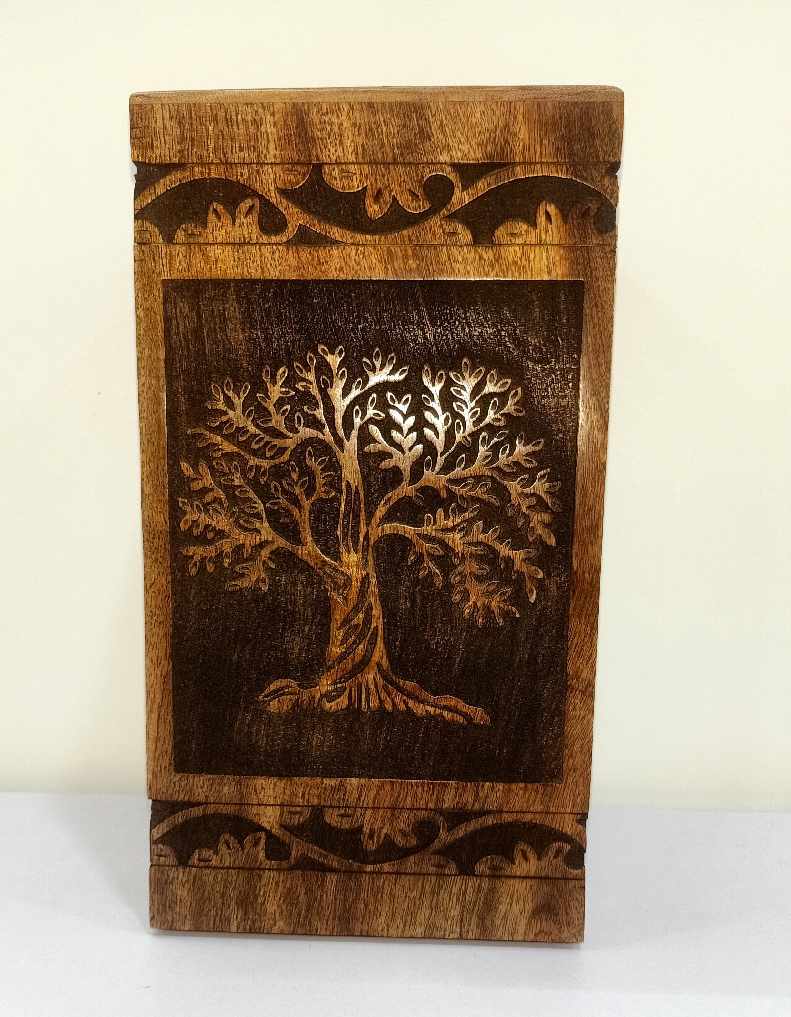 Handmade Tree of Life Urns for Human Ashes, Adult Large Cremation Urns, Funeral Urns Engraved, Burial Urns
