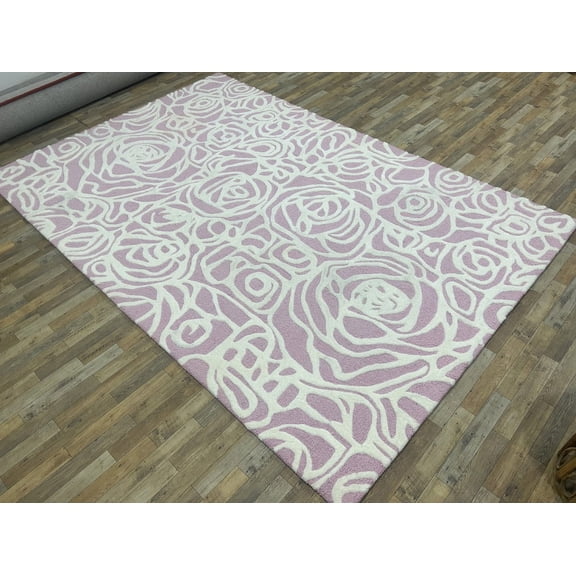 Handmade Tufted Modern Hand Tufted Area Rug High Low Carpet 100% Woolen Rug (5x8 ft)