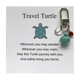 thumbnail image 1 of Personalized Turtle Keychain with 26 Initial Letters Handmade Gemstone Jewelry Pendant Travel Gift for Family Friends (9x9cm), 1 of 3